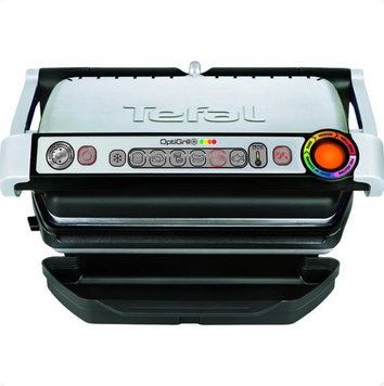 Електрогриль Tefal OptiGrill+ GC716D12 притискний 2000 Вт + пластини для вафель GR-001-2000vt фото