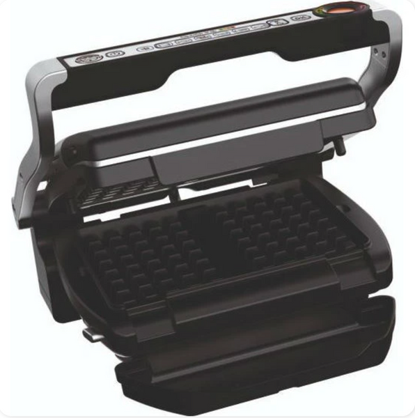 Електрогриль Tefal OptiGrill+ GC716D12 притискний 2000 Вт + пластини для вафель GR-001-2000vt фото